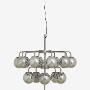 Nordal - PALMA lysekrone - metallisk - Ø74 Ã H68 cm